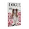 Stupell Industries Funny Floral Dog Magazine Canvas, design by Sasha